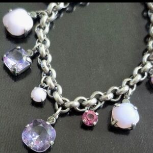 Catherine Popesco Charm bracelet made with SWAROVSKI CRYSTALS. Marked